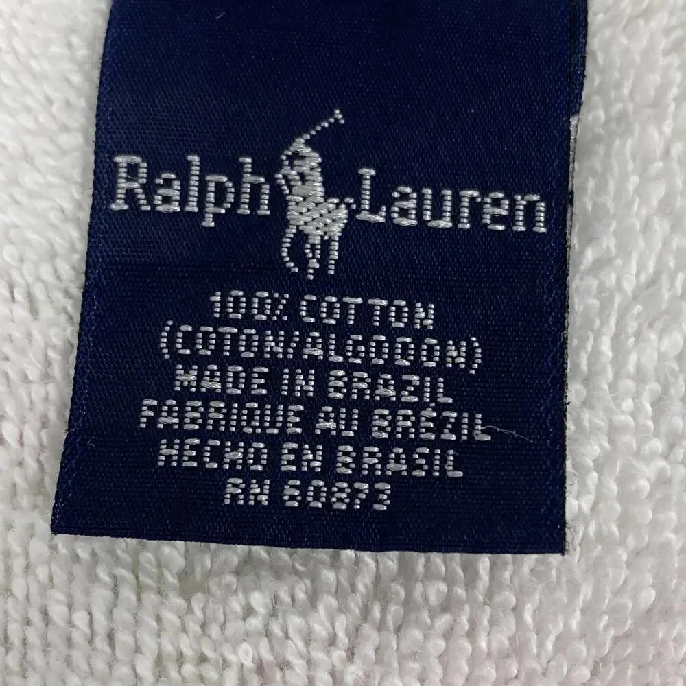 Vintage Ralph Lauren Cottage Lane Floral Washcloth 1990s Made in Brazil